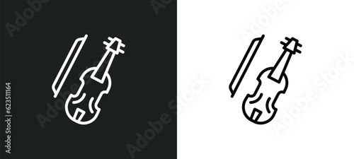 cello icon isolated in white and black colors. cello outline vector icon from music and media collection for web, mobile apps and ui.