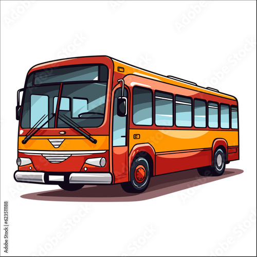 Yellow School Bus Illustration Clipart 