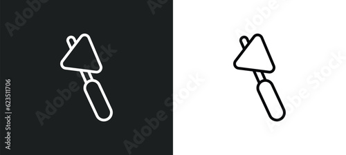 medical hammer tool icon isolated in white and black colors. medical hammer tool outline vector icon from medical collection for web, mobile apps and ui.