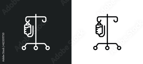perfusion icon isolated in white and black colors. perfusion outline vector icon from medical collection for web, mobile apps and ui. photo