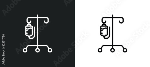 perfusion icon isolated in white and black colors. perfusion outline vector icon from medical collection for web, mobile apps and ui.