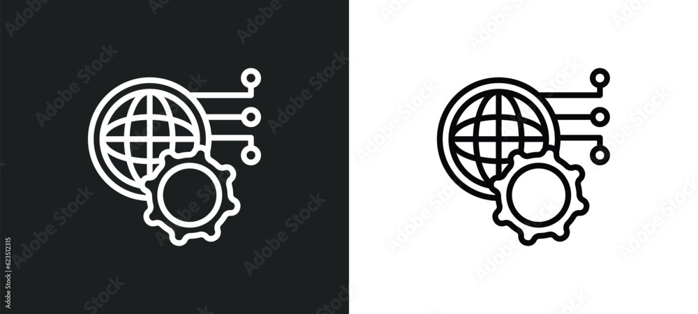 network optimization icon isolated in white and black colors. network optimization outline vector icon from internet security collection for web, mobile apps and ui. network optimization icon isolated in white and black colors. network optimization outline vector icon from internet security collection for web, mobile apps and ui.