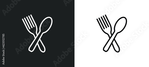 restaurant icon isolated in white and black colors. restaurant outline vector icon from hotel and restaurant collection for web, mobile apps and ui.