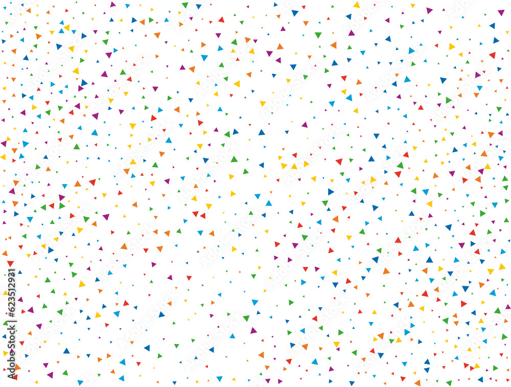 Rain of Rainbow Triangular Confetti Rain of Rainbow Triangular Confetti
