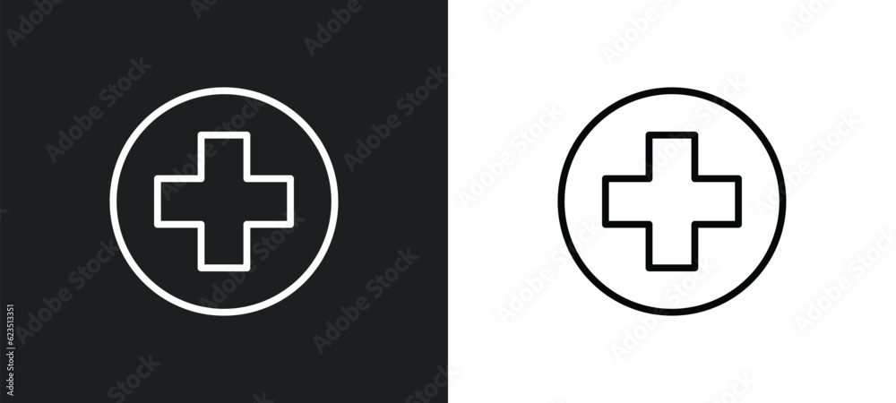 Obraz premium medical icon isolated in white and black colors. medical outline vector icon from health and medical collection for web, mobile apps and ui.
