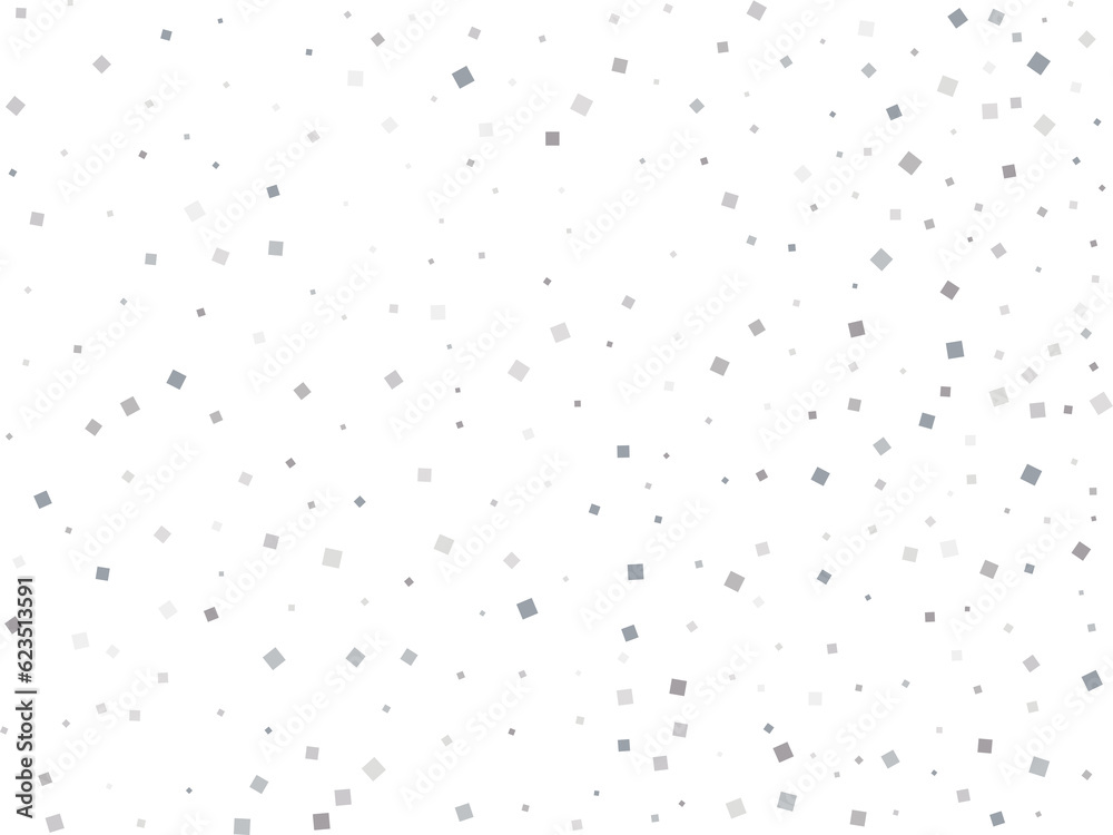 Obraz premium Magic Silver Square Confetti