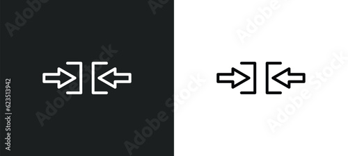 constraint icon isolated in white and black colors. constraint outline vector icon from geometric figure collection for web, mobile apps and ui.