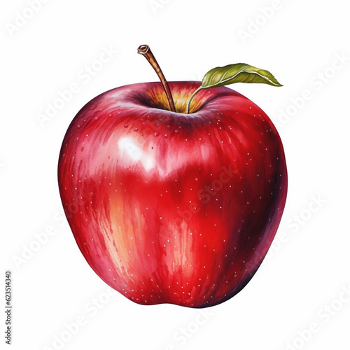 Red apple fruit