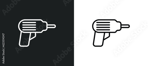 perforator icon isolated in white and black colors. perforator outline vector icon from general collection for web, mobile apps and ui.