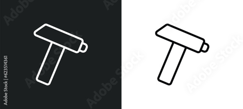 nail puller icon isolated in white and black colors. nail puller outline vector icon from general collection for web, mobile apps and ui.