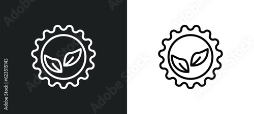 bioengineering icon isolated in white and black colors. bioengineering outline vector icon from general collection for web, mobile apps and ui.