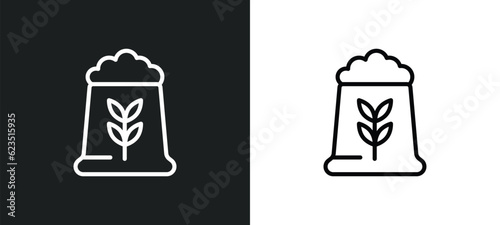 fodder icon isolated in white and black colors. fodder outline vector icon from food collection for web, mobile apps and ui.