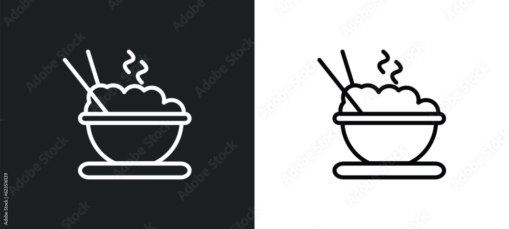 dandan noodles icon isolated in white and black colors. dandan noodles outline vector icon from food collection for web, mobile apps and ui.