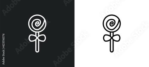 jawbreaker icon isolated in white and black colors. jawbreaker outline vector icon from food collection for web, mobile apps and ui.