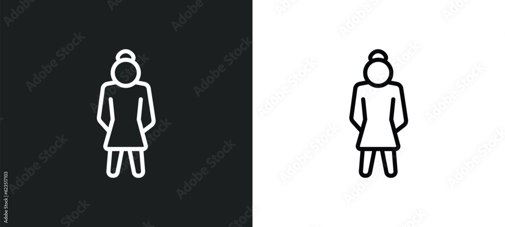 Fototapeta premium beautiful human icon isolated in white and black colors. beautiful human outline vector icon from feelings collection for web, mobile apps and ui.