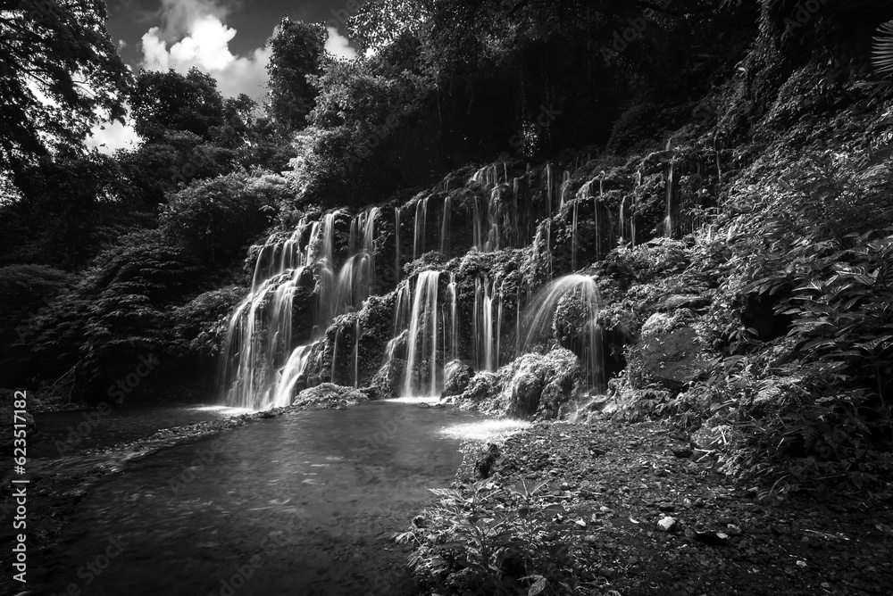 Fototapeta premium Blackwhite landscape photos at Bintan Island Indonesia
