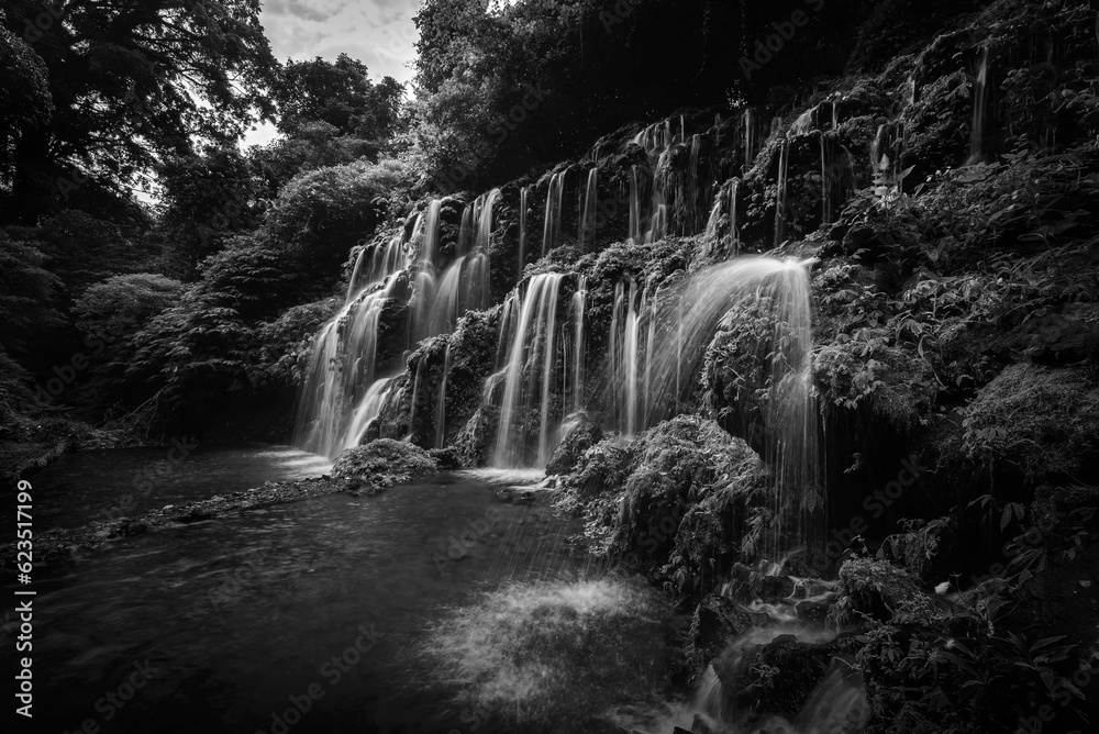 Fototapeta premium Blackwhite landscape photos at Bintan Island Indonesia