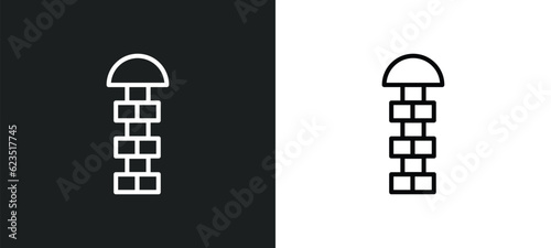 hopscotch icon isolated in white and black colors. hopscotch outline vector icon from entertainment collection for web, mobile apps and ui.