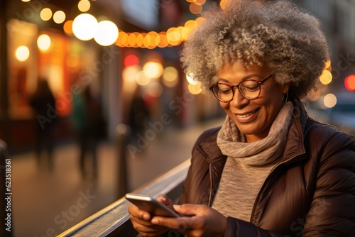 Senior Woman Using Smartphone - Diversity and Inclusion