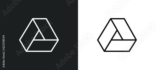 drive icon isolated in white and black colors. drive outline vector icon from electronic devices collection for web, mobile apps and ui.