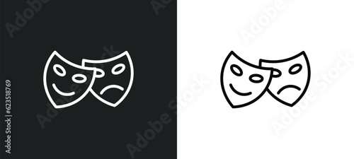 Valokuva shakespeare icon isolated in white and black colors