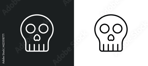 yorick icon isolated in white and black colors. yorick outline vector icon from education collection for web, mobile apps and ui. photo