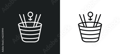 spacetime curvature icon isolated in white and black colors. spacetime curvature outline vector icon from education collection for web, mobile apps and ui.