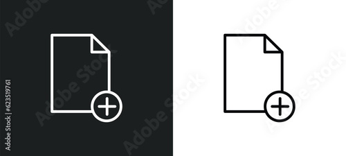 new document icon isolated in white and black colors. new document outline vector icon from education collection for web, mobile apps and ui.