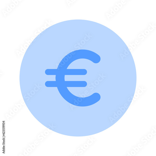 euro duotone icon