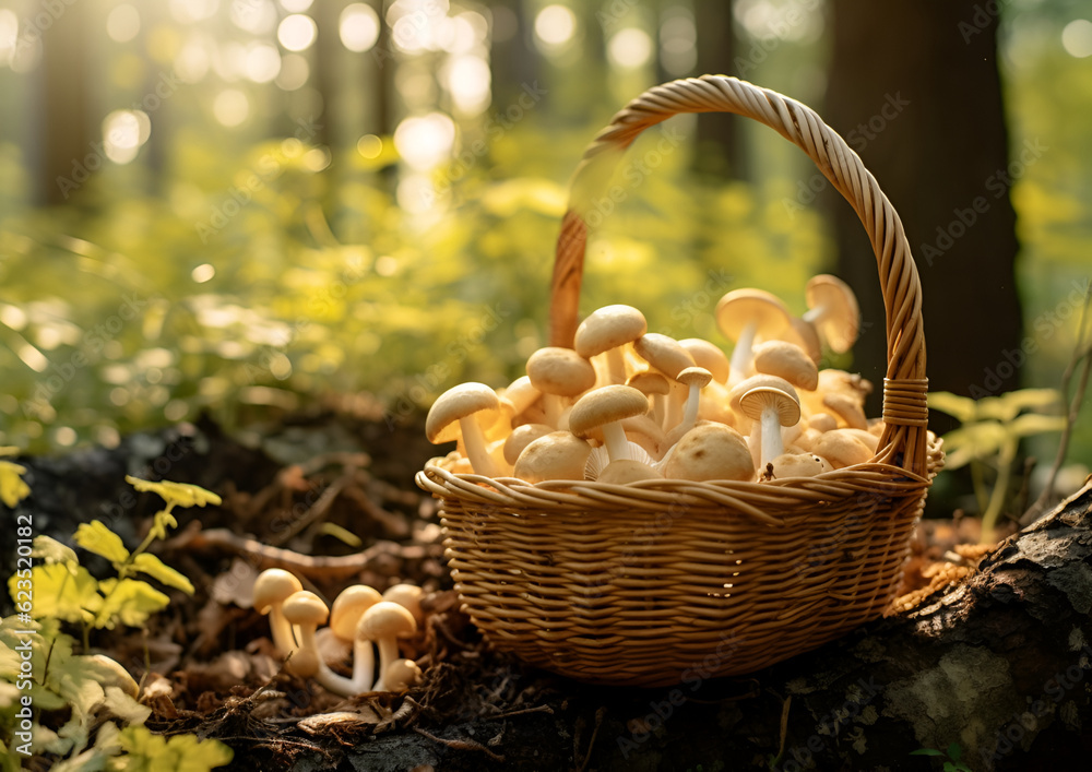 basket of mushrooms