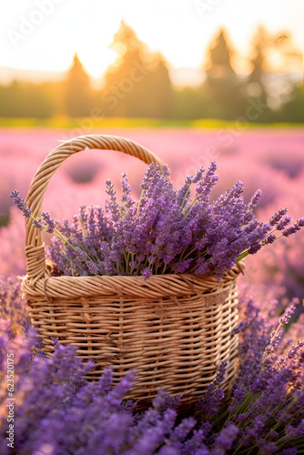 lavender in the basket