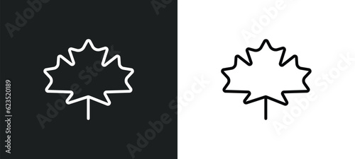 m leaf icon isolated in white and black colors. m leaf outline vector icon from ecology collection for web, mobile apps and ui.