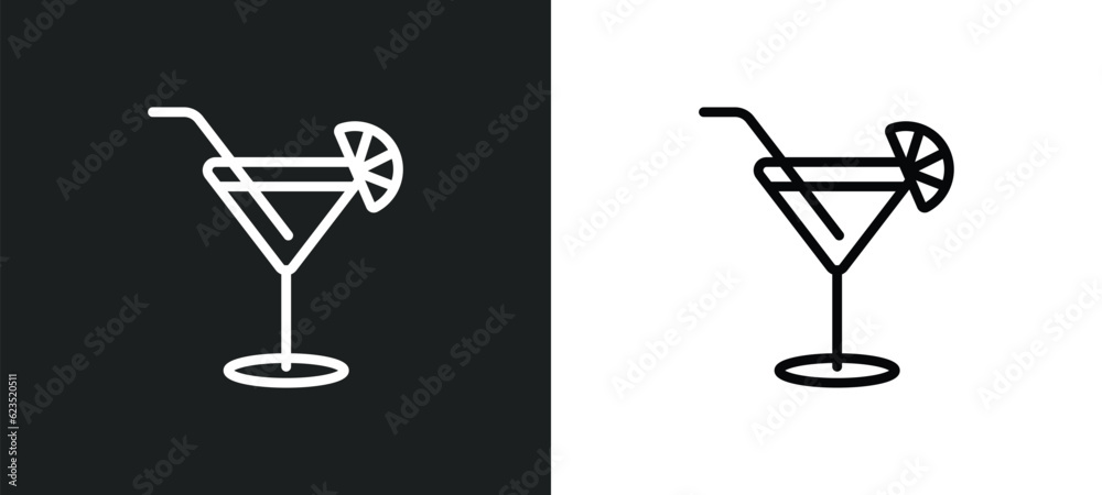 cosmopolitan icon isolated in white and black colors. cosmopolitan outline vector icon from drinks collection for web, mobile apps and ui. cosmopolitan icon isolated in white and black colors. cosmopolitan outline vector icon from drinks collection for web, mobile apps and ui.