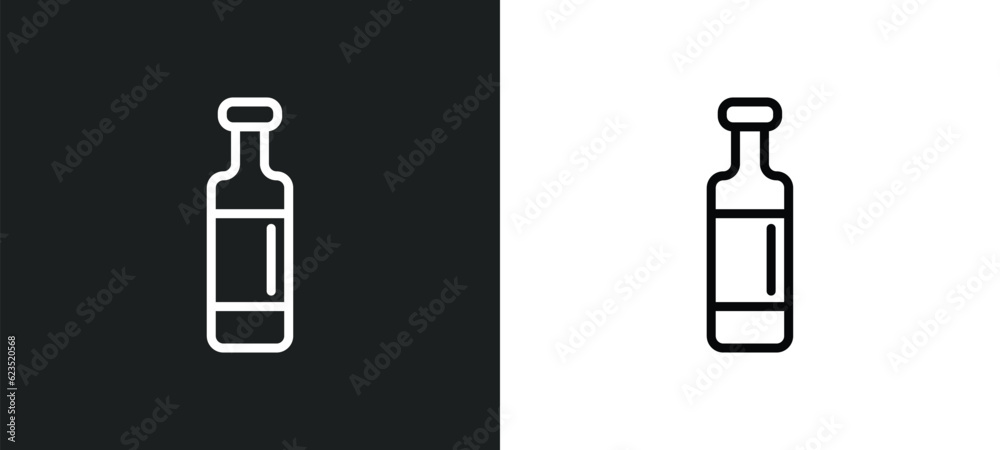 wine bottles icon isolated in white and black colors. wine bottles outline vector icon from drinks collection for web, mobile apps and ui.