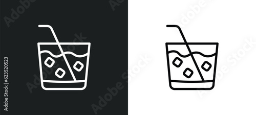 caipirinha icon isolated in white and black colors. caipirinha outline vector icon from drinks collection for web, mobile apps and ui.