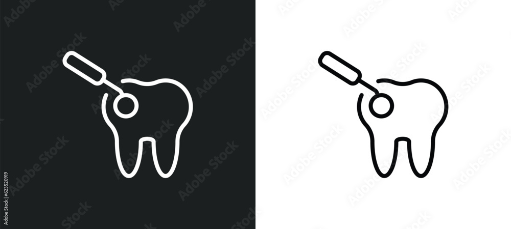 scraping icon isolated in white and black colors. scraping outline vector icon from dentist collection for web, mobile apps and ui. scraping icon isolated in white and black colors. scraping outline vector icon from dentist collection for web, mobile apps and ui.