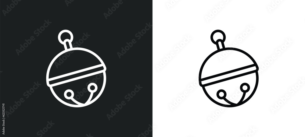 sleigh bell icon isolated in white and black colors. sleigh bell outline vector icon from culture collection for web, mobile apps and ui. sleigh bell icon isolated in white and black colors. sleigh bell outline vector icon from culture collection for web, mobile apps and ui.