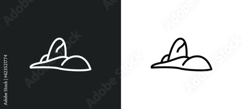 rio de janeiro icon isolated in white and black colors. rio de janeiro outline vector icon from culture collection for web, mobile apps and ui.
