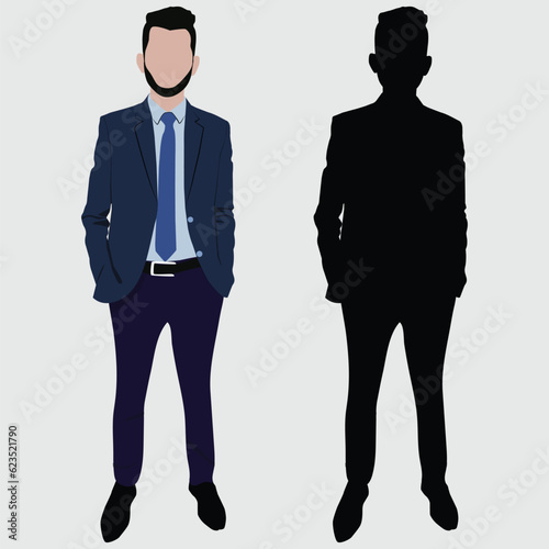 Business People Portrait and Silhouette