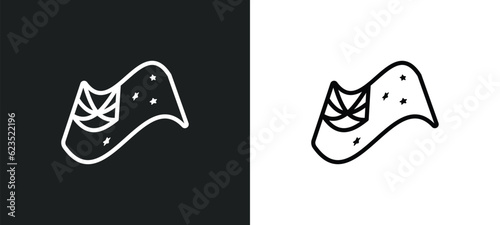 australian flag icon isolated in white and black colors. australian flag outline vector icon from culture collection for web, mobile apps and ui.
