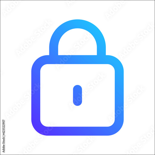 lock gradient icon