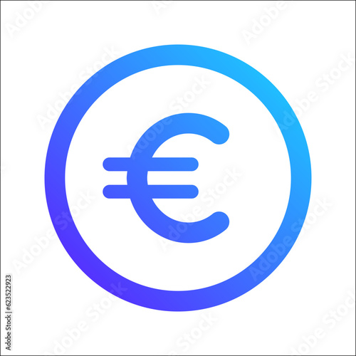 euro gradient icon