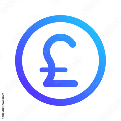 pound gradient icon
