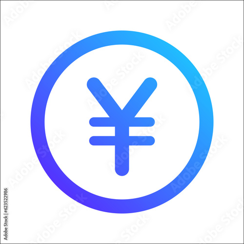 yen gradient icon