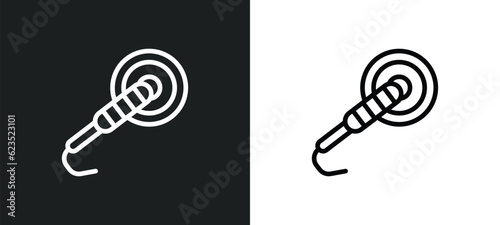 polishers icon isolated in white and black colors. polishers outline vector icon from construction tools collection for web, mobile apps and ui.