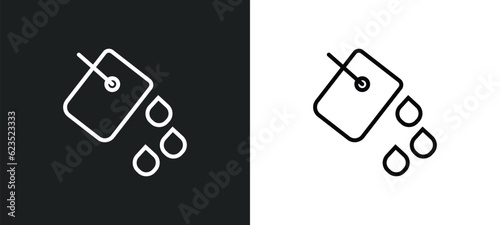 paint bucket icon isolated in white and black colors. paint bucket outline vector icon from construction collection for web, mobile apps and ui.