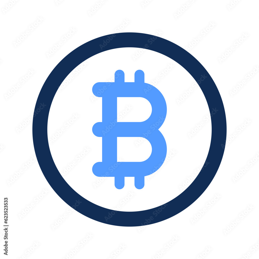 bitcoin outline color icon bitcoin outline color icon