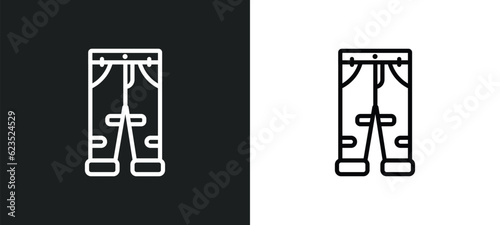 boyfriend low jean icon isolated in white and black colors. boyfriend low jean outline vector icon from clothes collection for web, mobile apps and ui.
