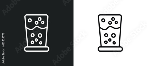 emulsion icon isolated in white and black colors. emulsion outline vector icon from cleaning collection for web, mobile apps and ui.