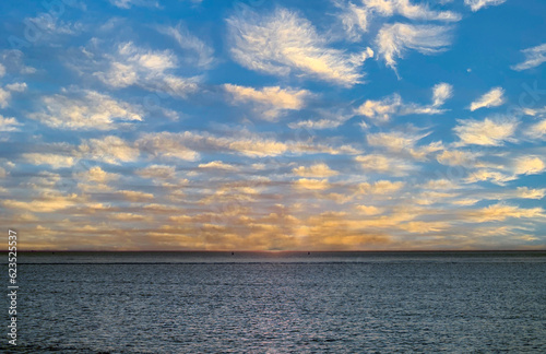 Sunset in the ocean